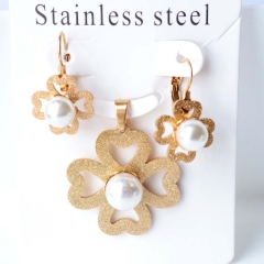 Stainless steel jewelry Earrings necklaces  set Wholesale
