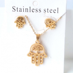 Stainless steel jewelry Earrings necklaces  set Wholesale