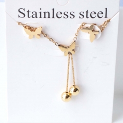 Stainless steel jewelry Earrings necklaces  set Wholesale
