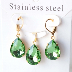 Stainless steel jewelry Earrings necklaces  set Wholesale