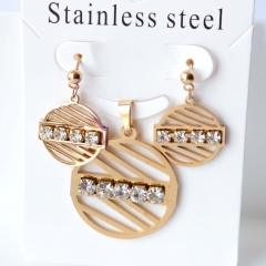 Stainless steel jewelry Earrings necklaces  set Wholesale