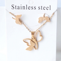 Stainless steel jewelry Earrings necklaces  set Wholesale