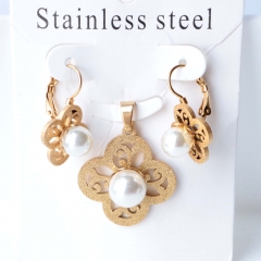 Stainless steel jewelry Earrings necklaces  set Wholesale