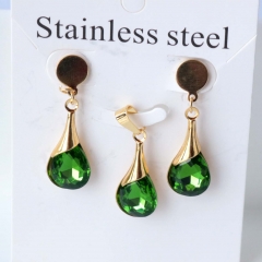 Stainless steel jewelry Earrings necklaces  set Wholesale