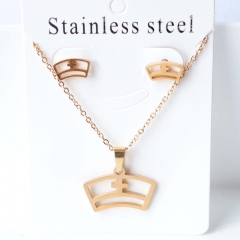 Stainless steel jewelry Earrings necklaces  set Wholesale