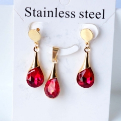Stainless steel jewelry Earrings necklaces  set Wholesale