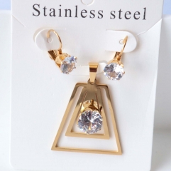 Stainless steel jewelry Earrings necklaces  set Wholesale