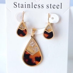 Stainless steel jewelry Earrings necklaces  set Wholesale