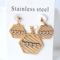 Stainless steel jewelry Earrings necklaces  set Wholesale