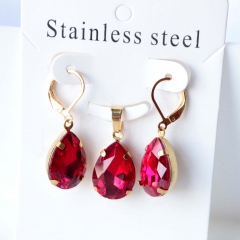 Stainless steel jewelry Earrings necklaces  set Wholesale