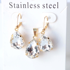 Stainless steel jewelry Earrings necklaces  set Wholesale
