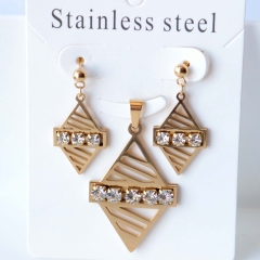 Stainless steel jewelry Earrings necklaces  set Wholesale