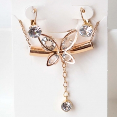 Stainless steel jewelry Earrings necklaces  set Wholesale