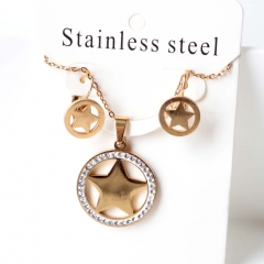 Stainless steel jewelry Earrings necklaces  set Wholesale