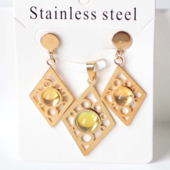 Stainless steel jewelry Earrings necklaces  set Wholesale