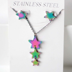Stainless steel jewelry Earrings necklaces  set Wholesale