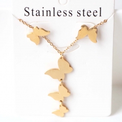 Stainless steel jewelry Earrings necklaces  set Wholesale