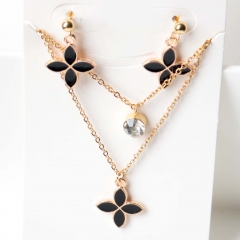 Stainless steel jewelry Earrings necklaces  set Wholesale