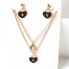 Stainless steel jewelry Earrings necklaces  set Wholesale