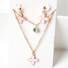 Stainless steel jewelry Earrings necklaces  set Wholesale
