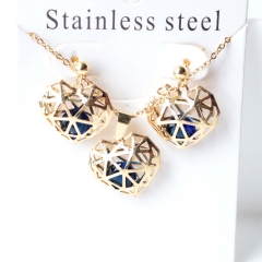 Stainless steel jewelry Earrings necklaces  set Wholesale