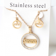 Stainless steel jewelry Earrings necklaces  set Wholesale