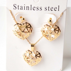 Stainless steel jewelry Earrings necklaces  set Wholesale