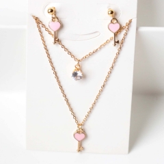 Stainless steel jewelry Earrings necklaces  set Wholesale