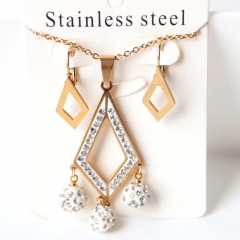 Stainless steel jewelry Earrings necklaces  set Wholesale