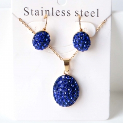 Stainless steel jewelry Earrings necklaces  set Wholesale