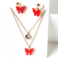 Stainless steel jewelry Earrings necklaces  set Wholesale