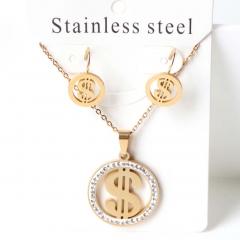 Stainless steel jewelry Earrings necklaces  set Wholesale