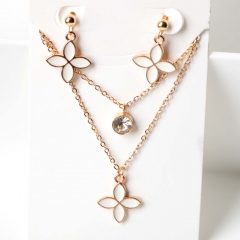 Stainless steel jewelry Earrings necklaces  set Wholesale