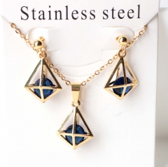 Stainless steel jewelry Earrings necklaces  set Wholesale