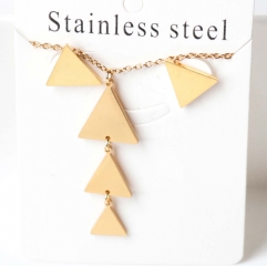 Stainless steel jewelry Earrings necklaces  set Wholesale