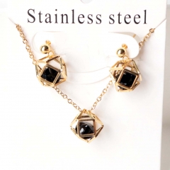 Stainless steel jewelry Earrings necklaces  set Wholesale
