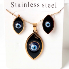 Stainless steel jewelry Earrings necklaces  set Wholesale