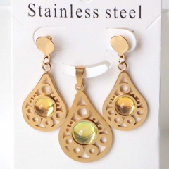 Stainless steel jewelry Earrings necklaces  set Wholesale