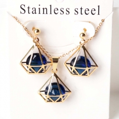 Stainless steel jewelry Earrings necklaces  set Wholesale