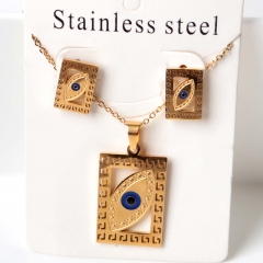 Stainless steel jewelry Earrings necklaces  set Wholesale