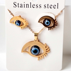 Stainless steel jewelry Earrings necklaces  set Wholesale
