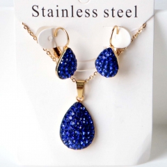 Stainless steel jewelry Earrings necklaces  set Wholesale