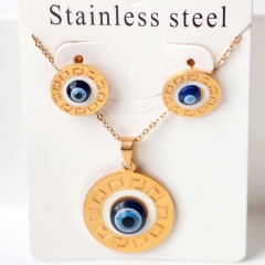Stainless steel jewelry Earrings necklaces  set Wholesale