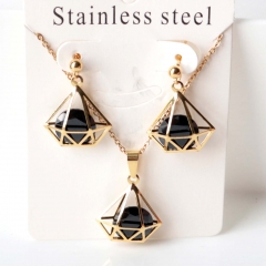 Stainless steel jewelry Earrings necklaces  set Wholesale