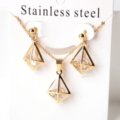 Stainless steel jewelry Earrings necklaces  set Wholesale