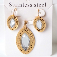 Stainless steel jewelry Earrings necklaces  set Wholesale