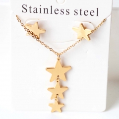 Stainless steel jewelry Earrings necklaces  set Wholesale
