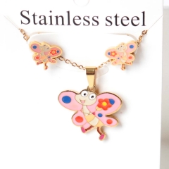 Stainless steel jewelry Earrings necklaces  set Wholesale