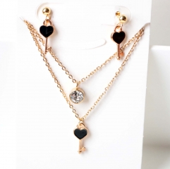 Stainless steel jewelry Earrings necklaces  set Wholesale