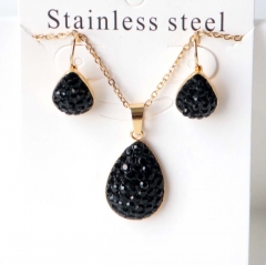 Stainless steel jewelry Earrings necklaces  set Wholesale